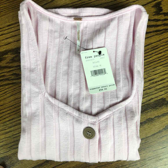 Free People Central Park Top Color Blush Sz Medium - Picture 6 of 6